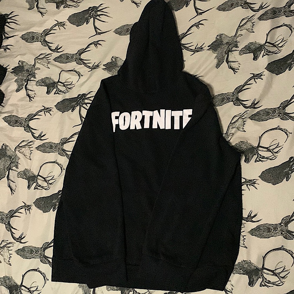 fortnite hoodie and a Fortnite shirt